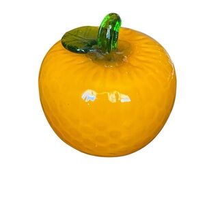 VTG Murano style hand blown glass orange.